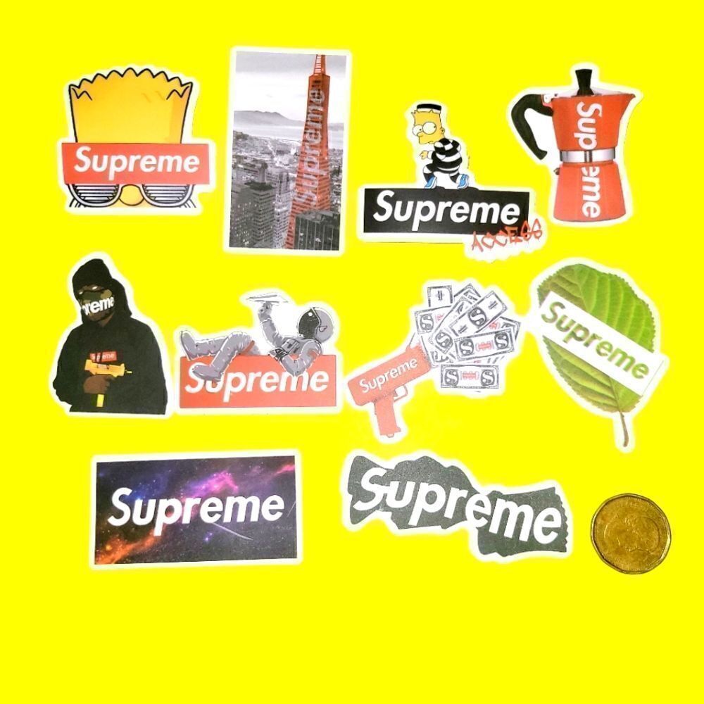 3/$20 brand new 10x Supreme waterproof stickers